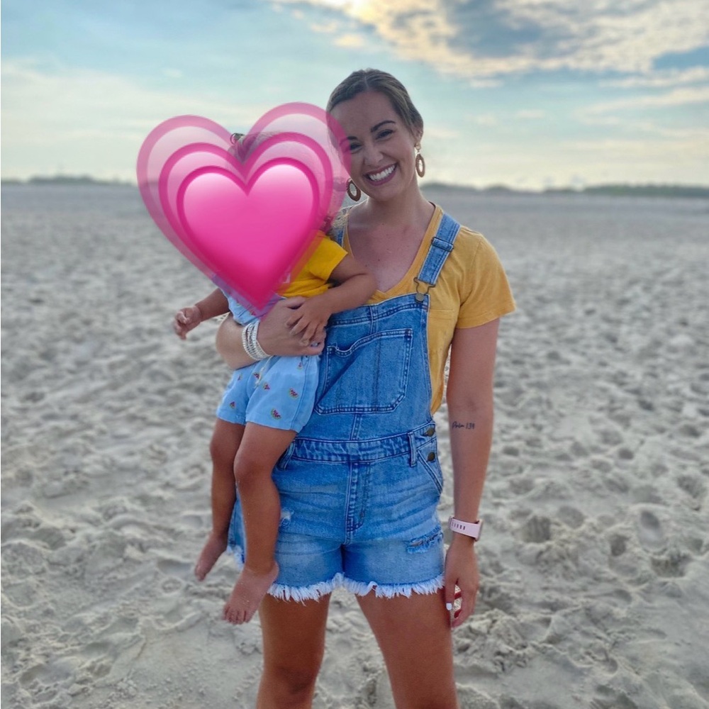 Denim Overall Shorts